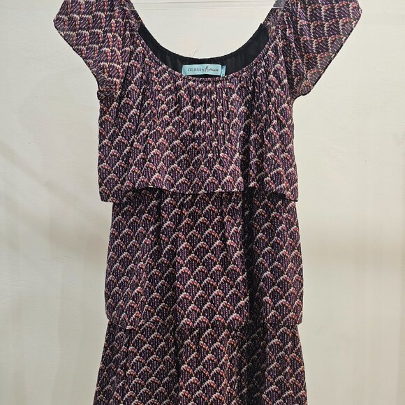 Guess by Marciano Print Tier/Ruffle Leisure Dress/ResortWear - Picture 5 of 5